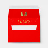 LUCKY Red Envelopes Chinese New Year Gold TIGER (Back (Bottom))
