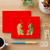LUCKY Red Envelopes Chinese New Year Gold TIGER (Desk)