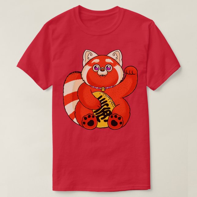 Lucky Red Panda T-Shirt (Design Front)