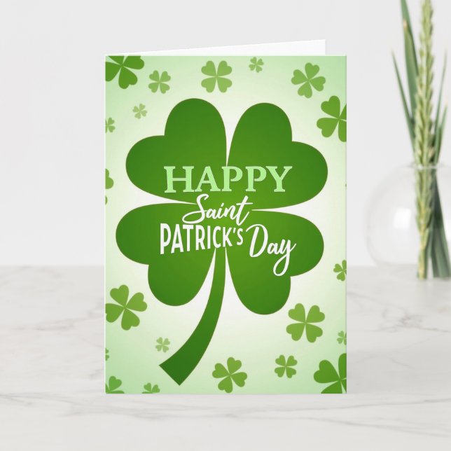 Lucky Saint Patricks Day Card (Front)