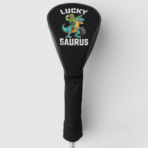 Lucky Saurus Dinosaur T Rex St Patrick's Day Golf Head Cover