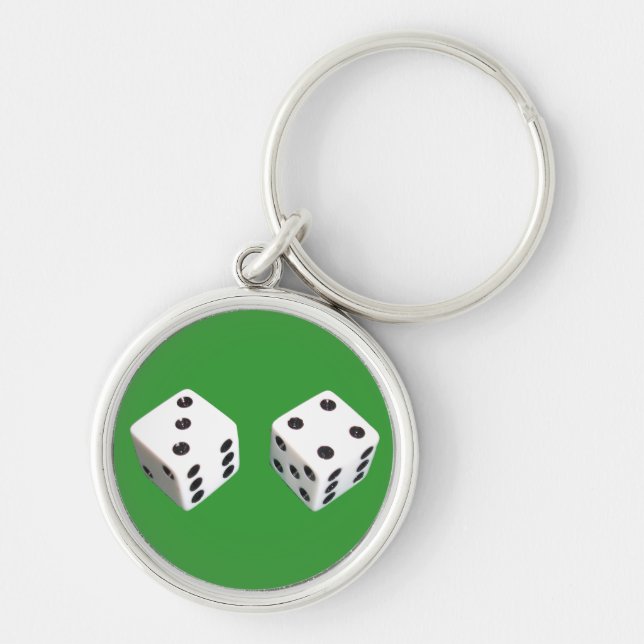 Lucky Seven Dice Roll Keychain (Front)