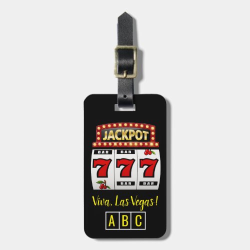 Lucky Seven Jackpot Luggage Tag