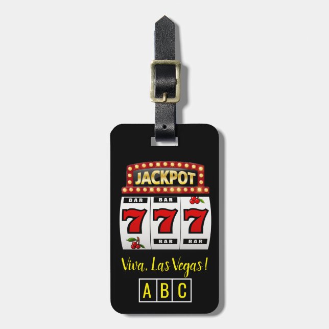 Lucky Seven Jackpot Luggage Tag (Front Vertical)