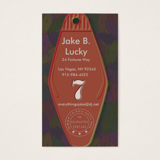 Lucky Seven Motel Key (Front)