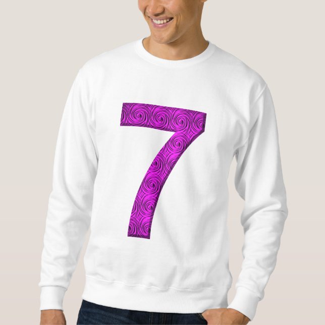 Lucky Seven Vibrational Spirals Number 7 Shirt (Front)