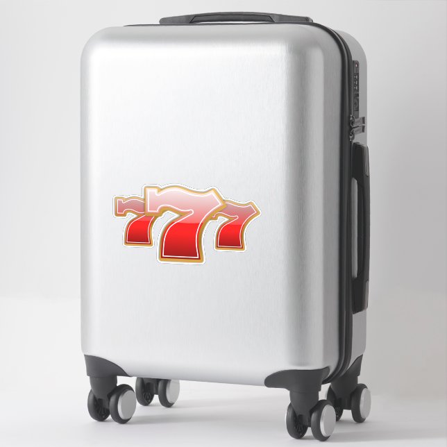 Lucky Sevens 777 Sticker (Suitcase)