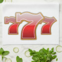 Lucky Sevens - Slot Machine Jackpot Hand Towel