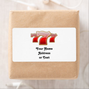 Lucky Sevens - Slot Machine Jackpot Label