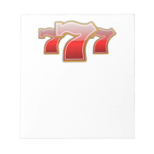 Lucky Sevens - Slot Machine Jackpot Notepad