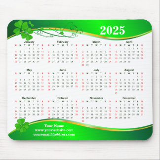 Lucky Shamrock  2025.  Mouse Pad