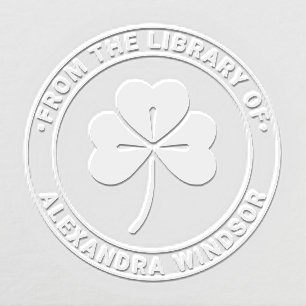 Lucky Shamrock #4 Library Book Name Embosser