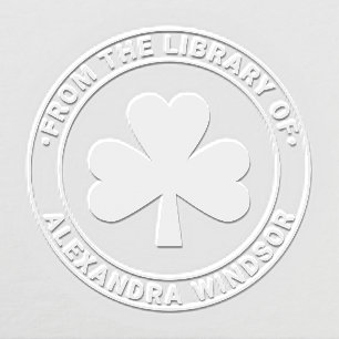 Lucky Shamrock #5 Library Book Name Embosser