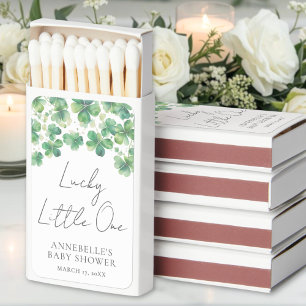 Lucky Shamrock Baby Shower Matchboxes