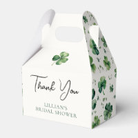 Lucky Shamrock Bridal Shower Thank You