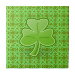 Lucky Shamrock Ceramic Tile