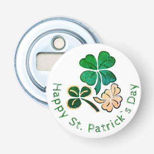 Lucky Shamrock Clover Happy St. Patrick`s day Bottle Opener
