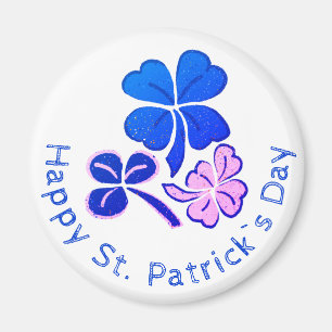 Lucky Shamrock Clover Happy St. Patrick`s day Magnet
