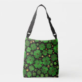 Plaid Pattern Handbags For Women, Four Leaf-clover Decor Crossbody