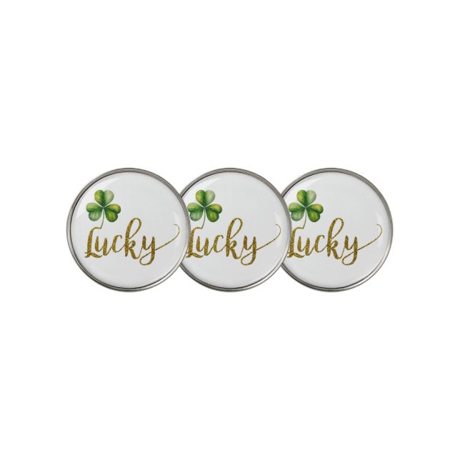 Lucky Shamrock Golf Ball Marker (3 Up)