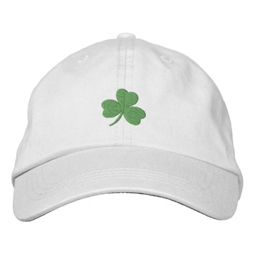 Lucky Shamrock Irish Green Embroidered Baseball Hat