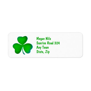 Lucky Shamrock Label