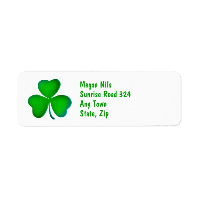 Lucky Shamrock Label (Front)