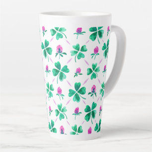 Lucky shamrock latte mug
