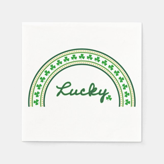 Lucky Shamrock Napkins (Front)