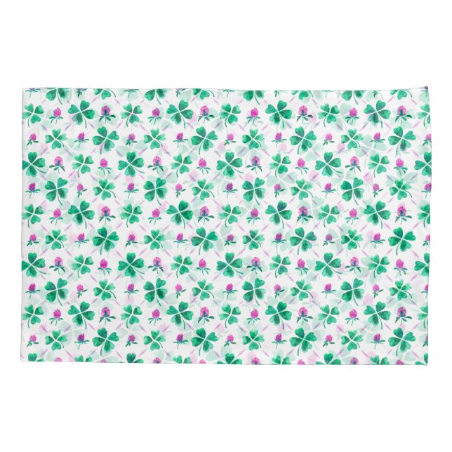 Lucky shamrock pillow case (Back)