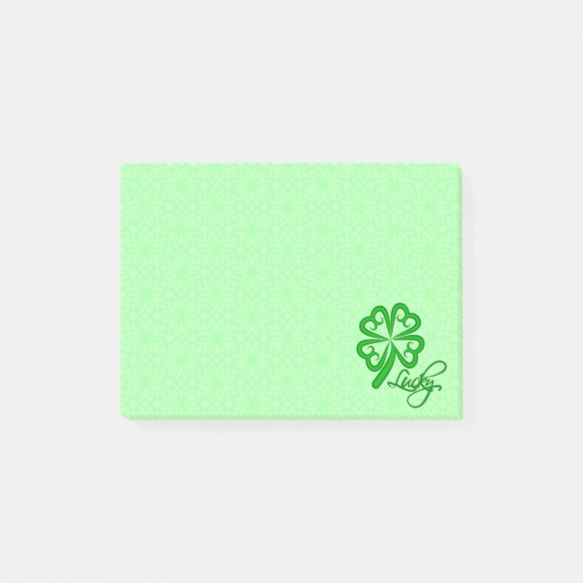 Lucky Shamrock Post-it Notes (Front)