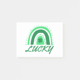 Lucky Shamrock Rainbow Post-it Notes