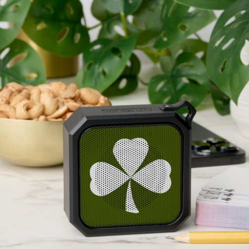 Lucky Shamrock Simple Clover Green Bluetooth Speaker