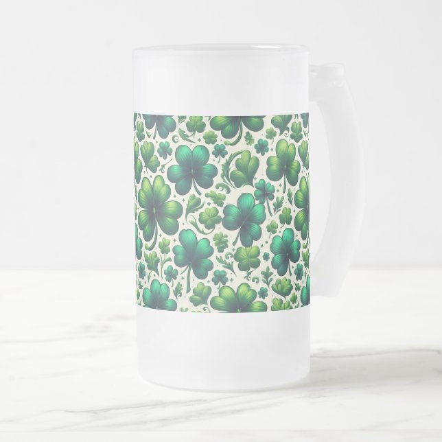 Lucky Shamrock St. Patrick’s Day Coffee Mug (Front Right)