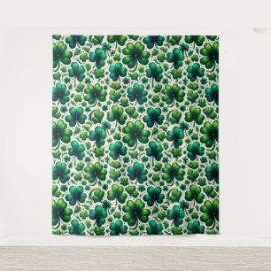 Lucky Shamrock St. Patrick’s Day Decorative Tapest Tapestry