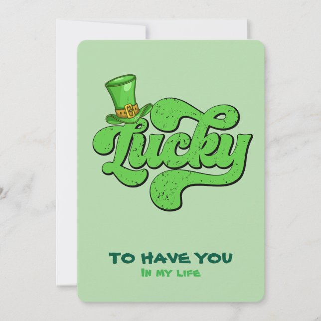 Lucky Shamrock St. Patrick’s Day Party Invitation (Front)
