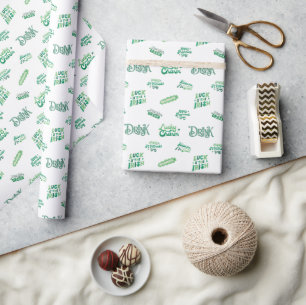 Lucky Shamrock St. Patrick’s Day Pattern  Wrapping Paper