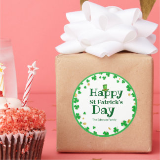 Lucky Shamrock St. Patrick’s Day Stickers