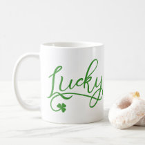 Lucky Shamrock St Patricks Day Coffee Mug