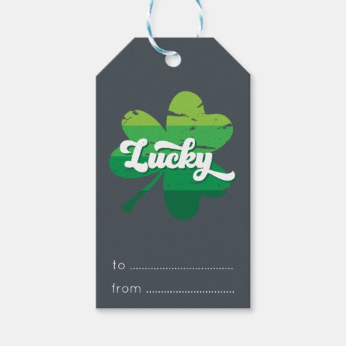 Lucky Shamrock St Patricks Day  Gift Tags