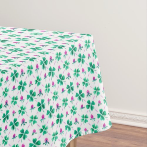 Lucky shamrock tablecloth