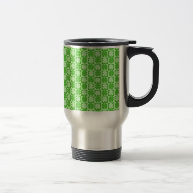 Lucky Shamrock Travel Mug (Right)