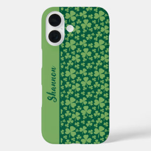 Lucky Shamrock Vibrant Green iPhone 16 Case