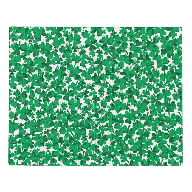 Lucky Shamrocks and St Patrick's Day Jigsaw Puzzle (Puzzle Horizontal)
