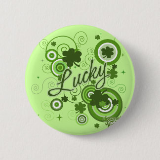 Lucky Shamrocks Button