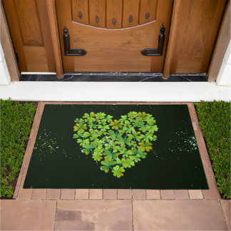 Lucky Shamrocks Doormat