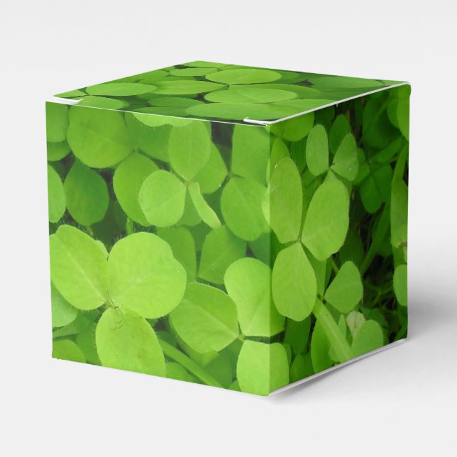Lucky Shamrocks! Favor Box (Front Side)