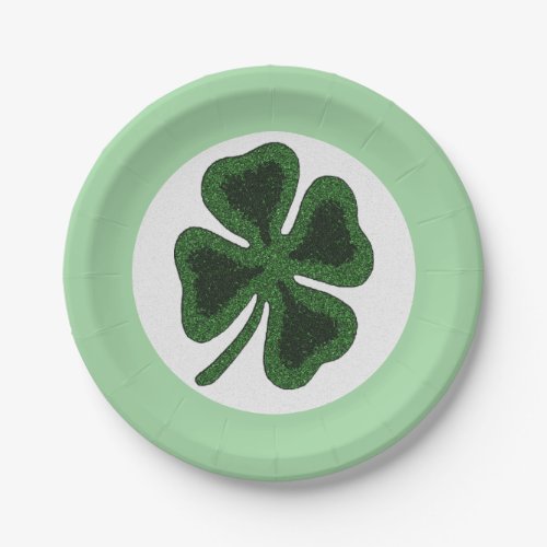 Lucky Shamrocks _  Paper Plates