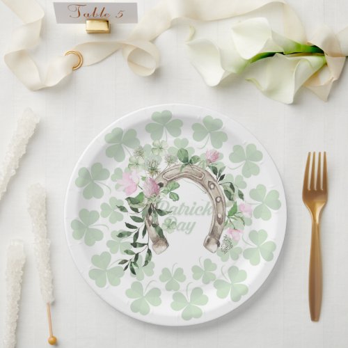 Lucky Shamrocks Paper Plates