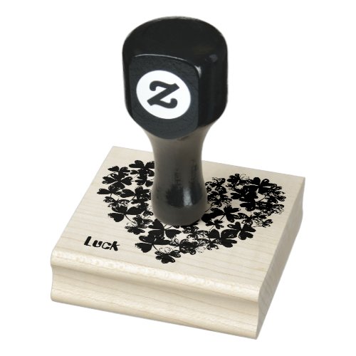 Lucky Shamrocks Rubber Stamp